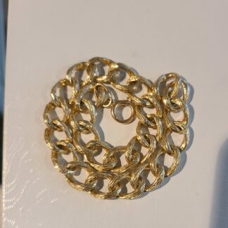 14k gold 9" men's long vintage bracelet.